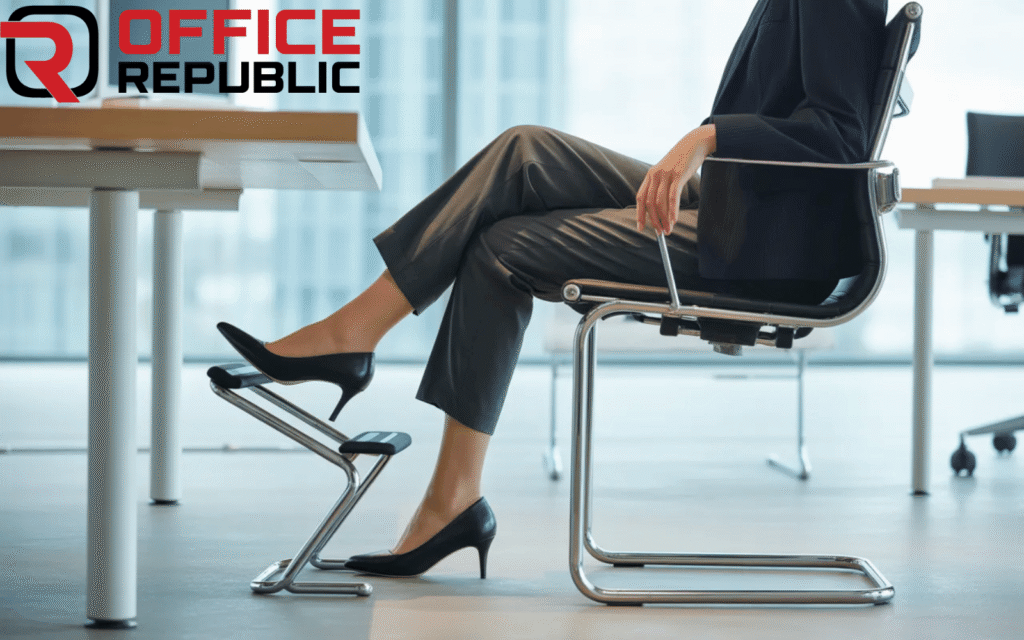Steel Frame Adjustable Footrest