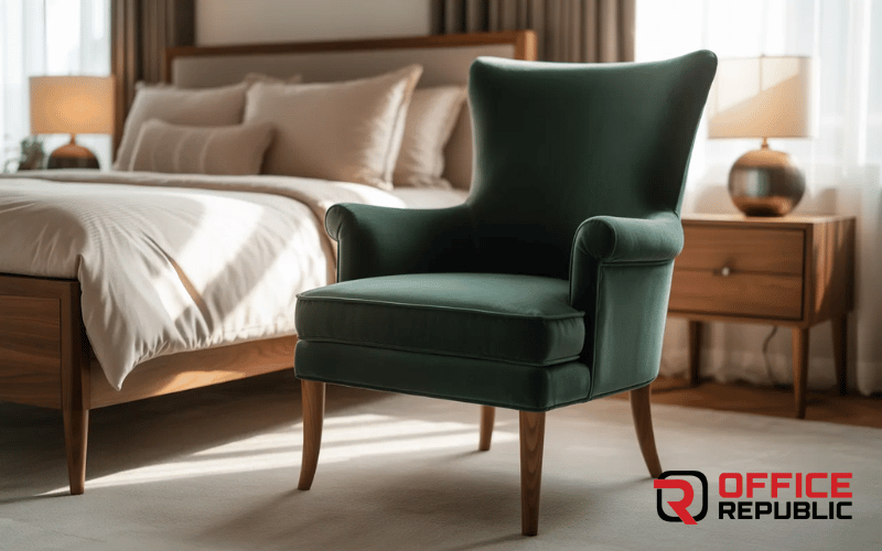 Velvet Bedroom Chair