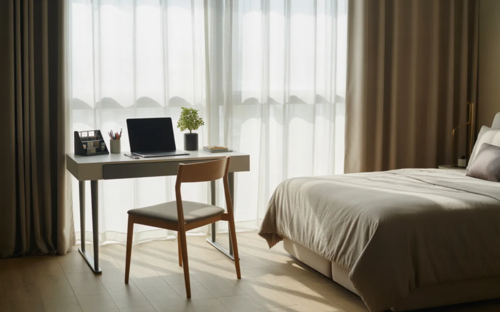 Window Facing Desk Layout
