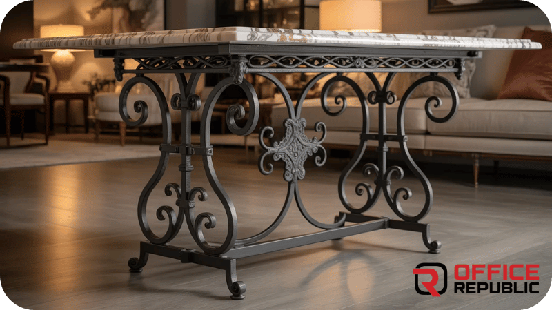 Adjustable Wrought Iron Base