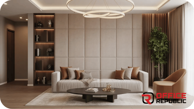 Beige Velvet Texture PVC Panels
