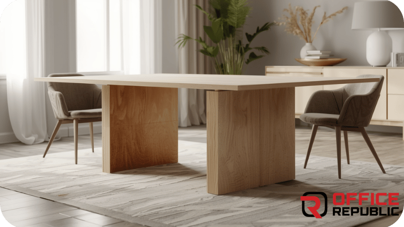 Box Shape MDF Dining Base