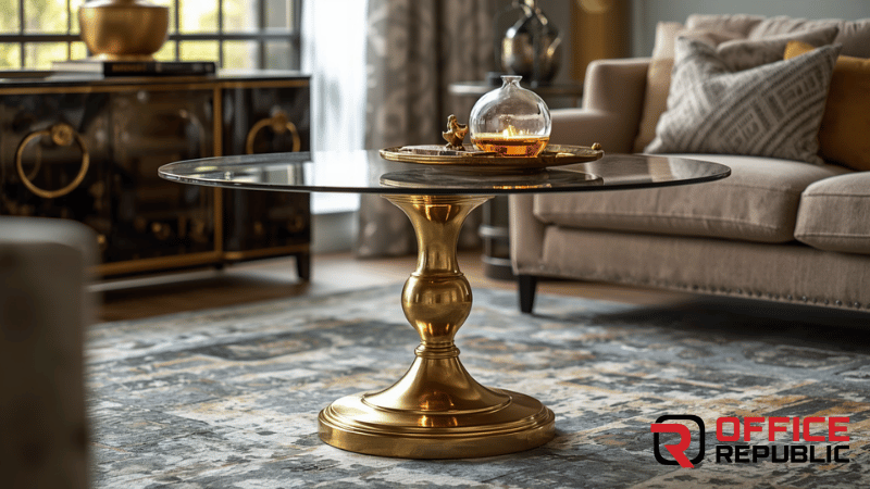 Brass Finish Pedestal Base