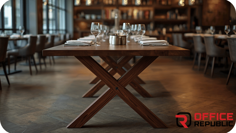 Cross Wooden Dining Base