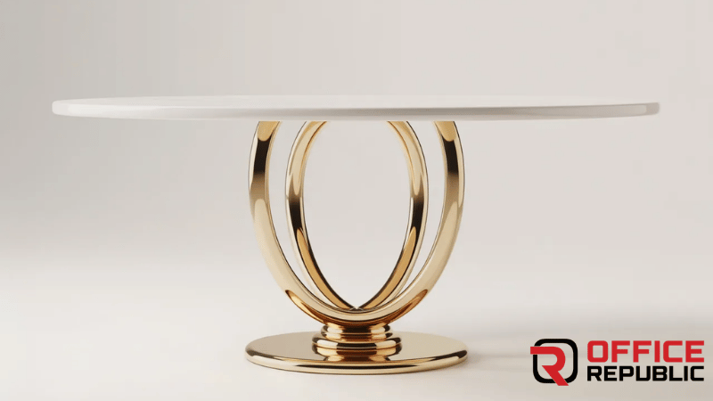 CrownLoop Dining Base Material_ Gold PVD steel