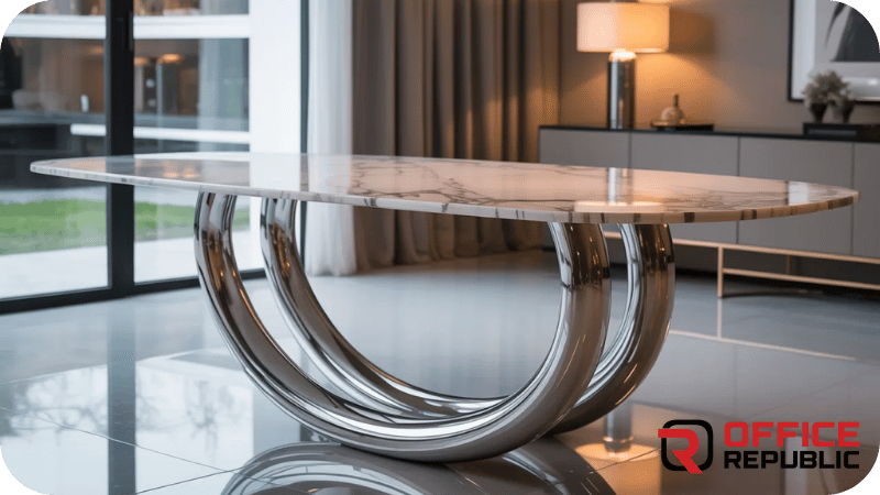 Curved Arc Stainless Base