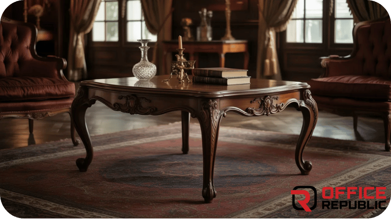 Dark Walnut Victoria Table Set