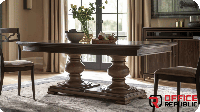 Double Pedestal Dining Base