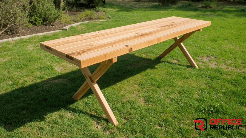 Folding Long Wooden Table