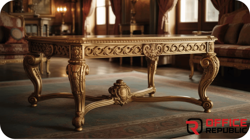Gold Polish Victorian Table Design