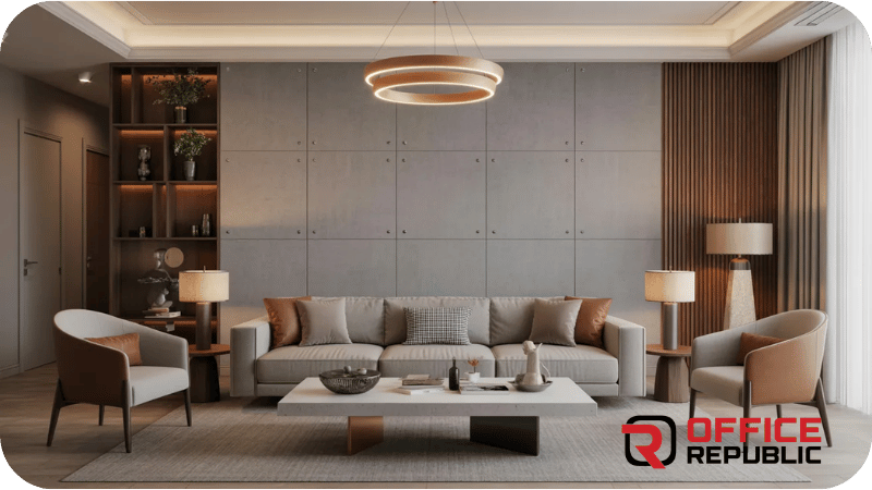 Grey Concrete PVC Panels
