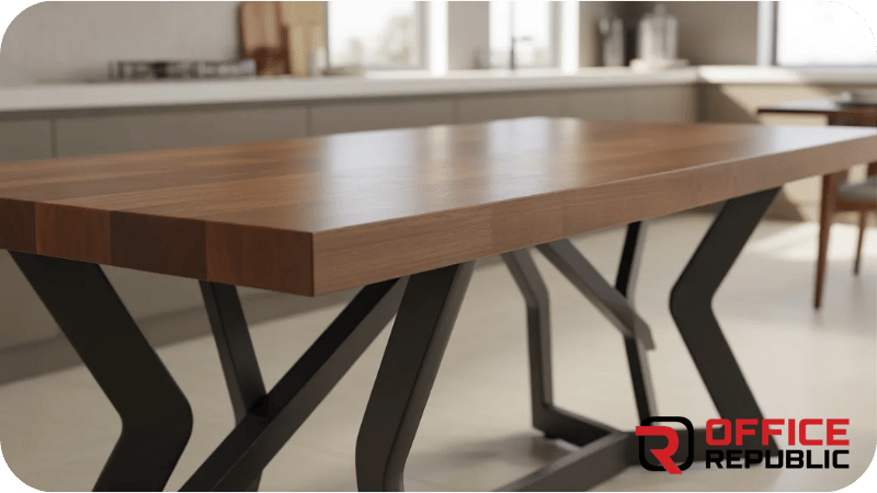 Hybrid Wood & Metal Base