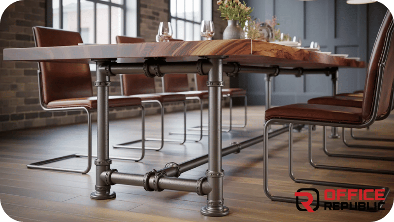 Industrial Pipe Table Base