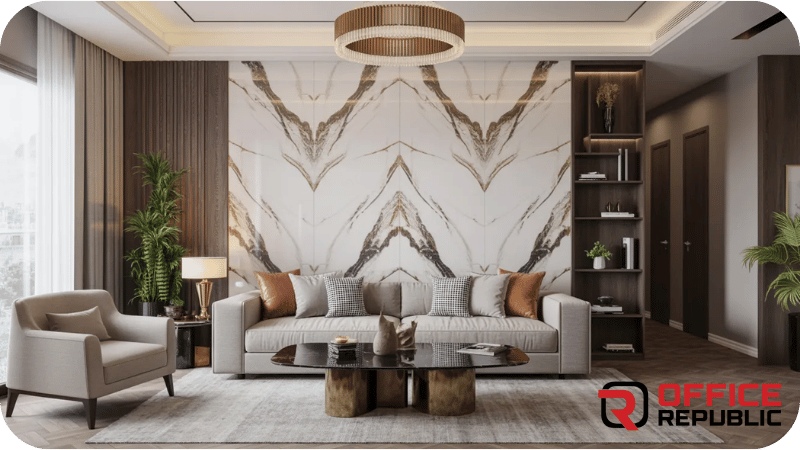 Marble Gold Vein PVC Sheets