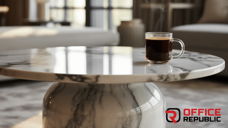 Marble Sleeve Coffee Table Base