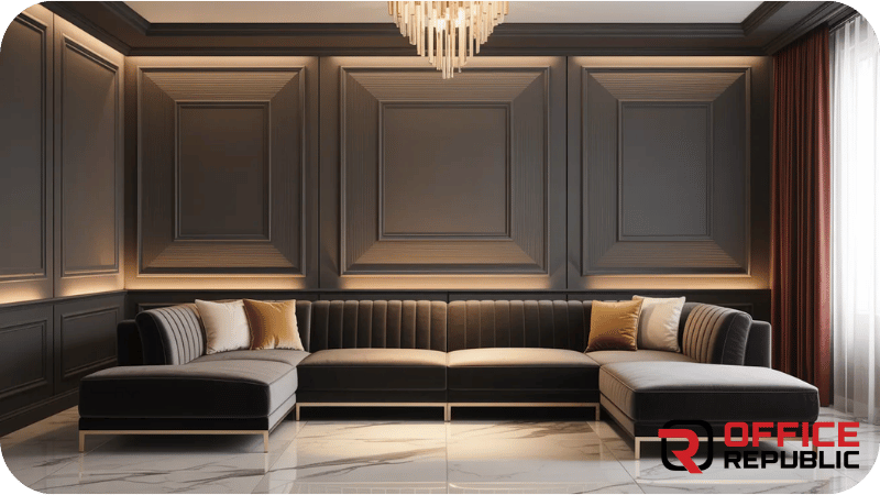 PVC Wall Panel Design for Living Room