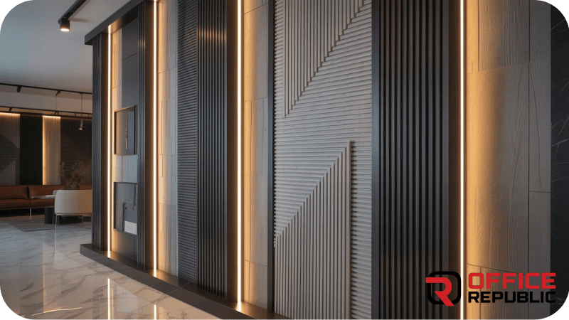 PVC Wall Panel Design for Showroom