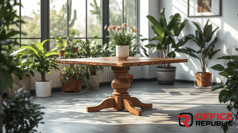 Pedestal Dining Bench Table Base