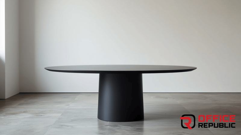 Powder-Coated Black Pedestal