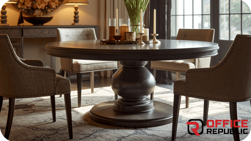 Round Pedestal Dining Base