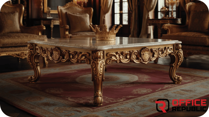 Royal Crown Carved Center Table