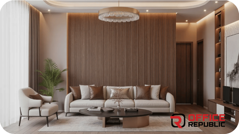Royal Walnut Groove PVC Panels
