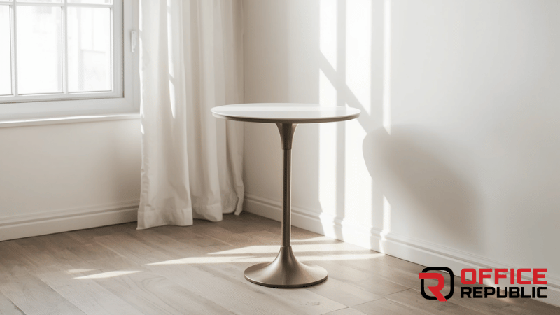 Single Round Metal Pedestal Base