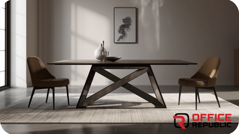 Triangular Steel Dining Base