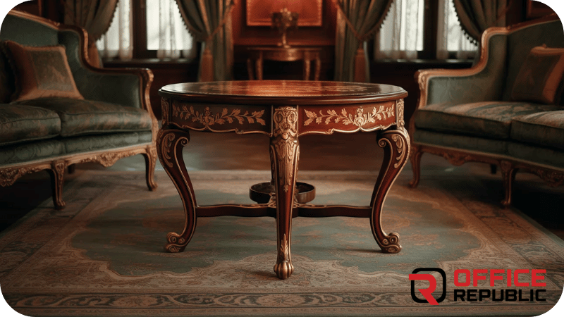 Velvet Accent Victorian Table