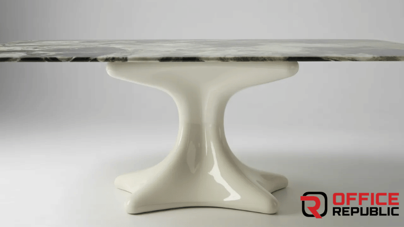 VelvetOrbit White Pedestal Base