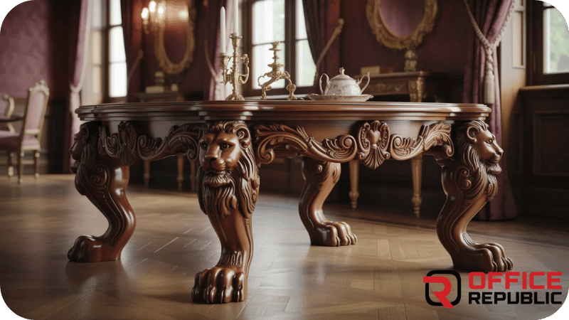 Victorian Lion Leg Table