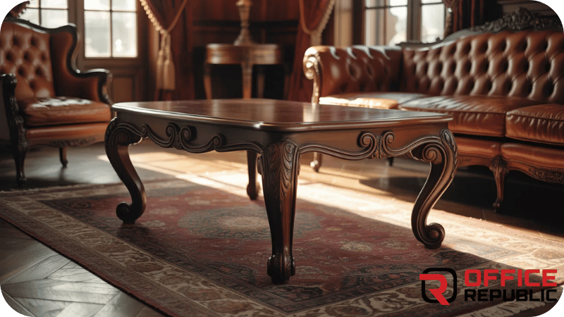 Victorian Scroll Leg Coffee Table