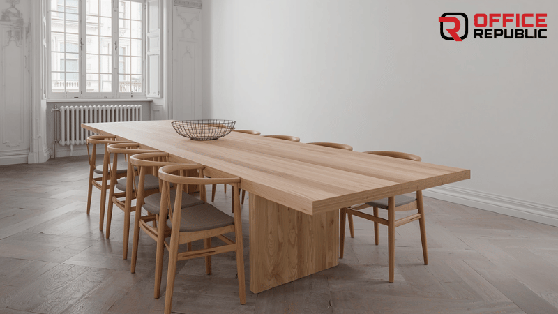 What makes long wooden tables popular in Pakistan