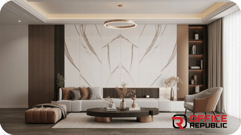 White Marble PVC Wall Sheets