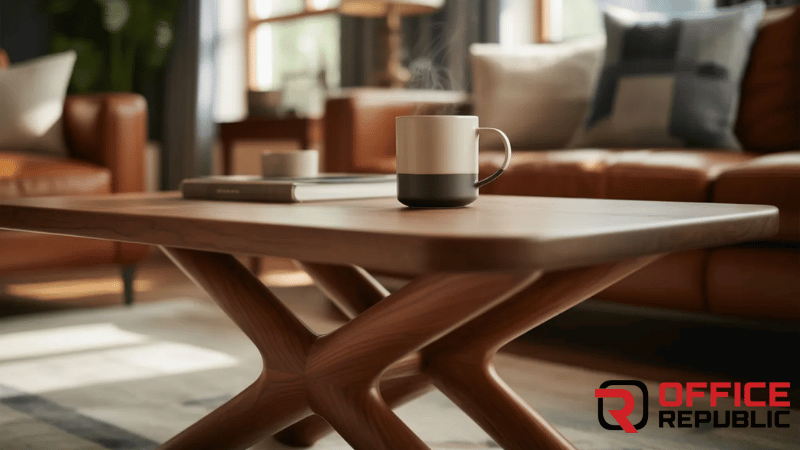 X-Bridge Wooden Coffee Table Base
