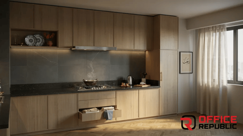 Minimal Slab Door Cabinets