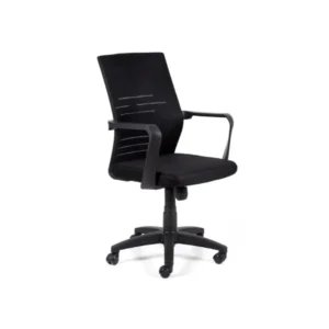 Modern Spectra Staff Chair featuring a cushioned seat and breathable back.