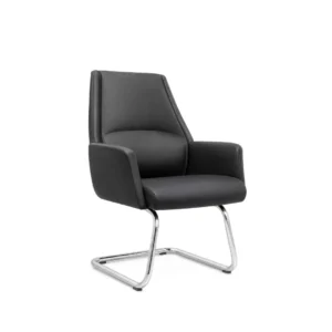 Apex Visitor Chair placed beside a contemporary corporate office desk