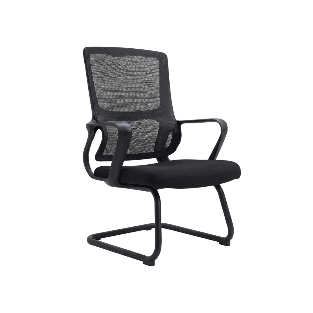Ascend Visitor Chair Keeps Guests Comfortable | officerepublic Ascend Visitor Chair lined along a polished corporate reception wall