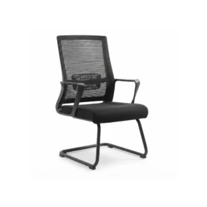 Row of dark Element Visitor Chair units in a corporate waiting area