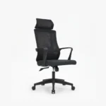 Professional sitting in the high-back Elite Manager Chair during long work hours