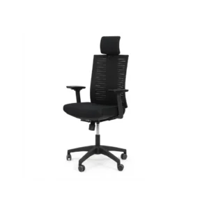 Detailed side shot of smooth armrest pivots on Kross Executive Chair
