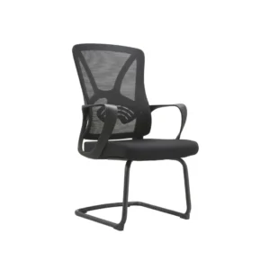 Steel cantilever frame supporting a sleek Lex Visitor Chair setup