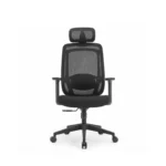 Compact setup featuring Luna Manager Chair positioned at a study desk