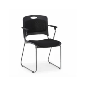 Cantilever steel base providing balance to the Minus Visitor Chair