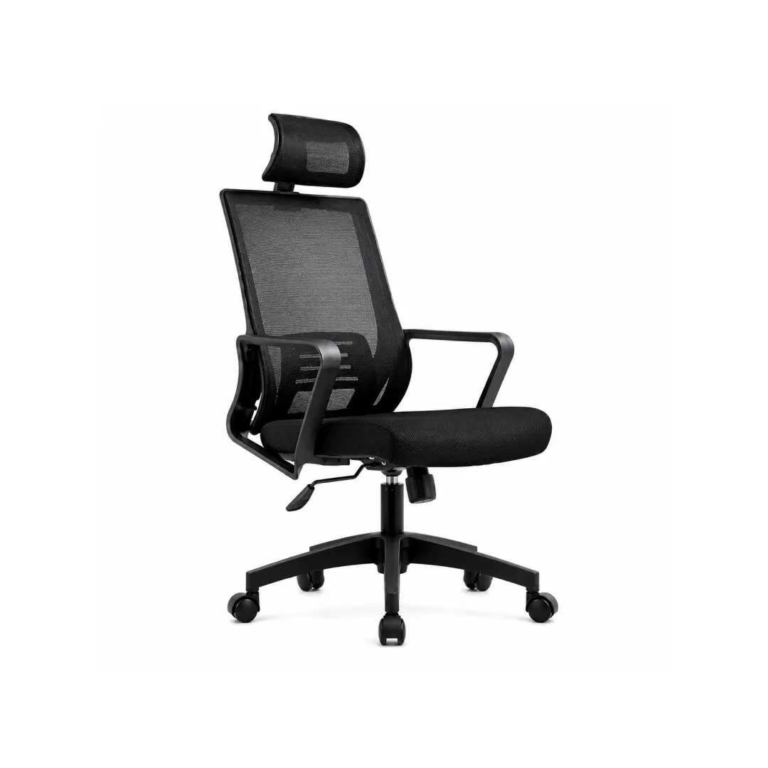 Noble Manager Chair: Ergonomic Workstation Seating | officerepublic Professional testing ergonomic lumbar adjustment on the Noble Manager Chair