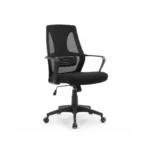 Close detail of lumbar contouring integrated into the Polar Staff Chair frame
