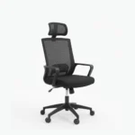 Modern executive desk setup equipped with the Rib Manager Chair