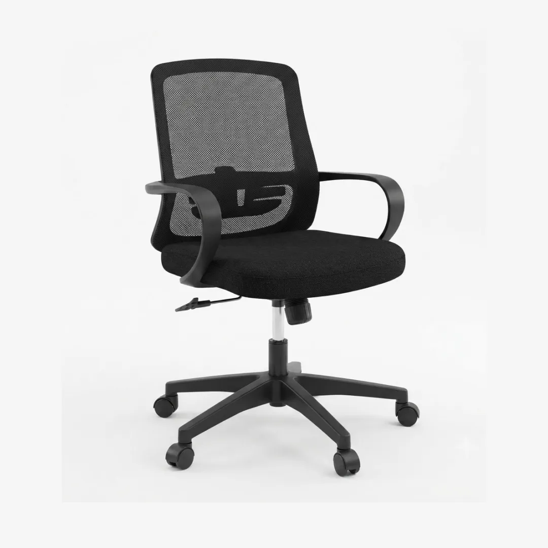 Sleek Siko Staff Chair for Shared Workspaces | officerepublic Close detail showing structural back support on the Siko Staff Chair