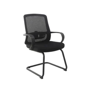 Siko Visitor Chair featuring a sturdy fixed metal frame for lobby areas